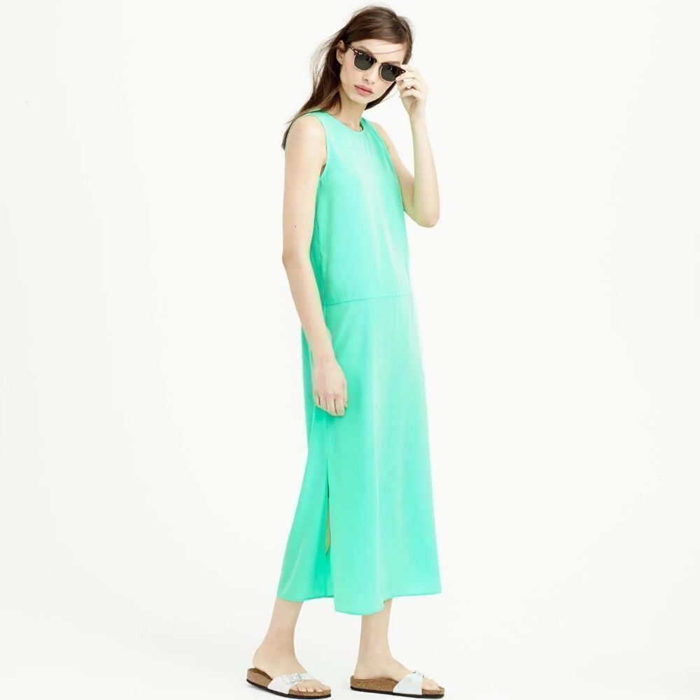 J.Crew Maxi Tank Dress with Side Slits Sz S Gently Used